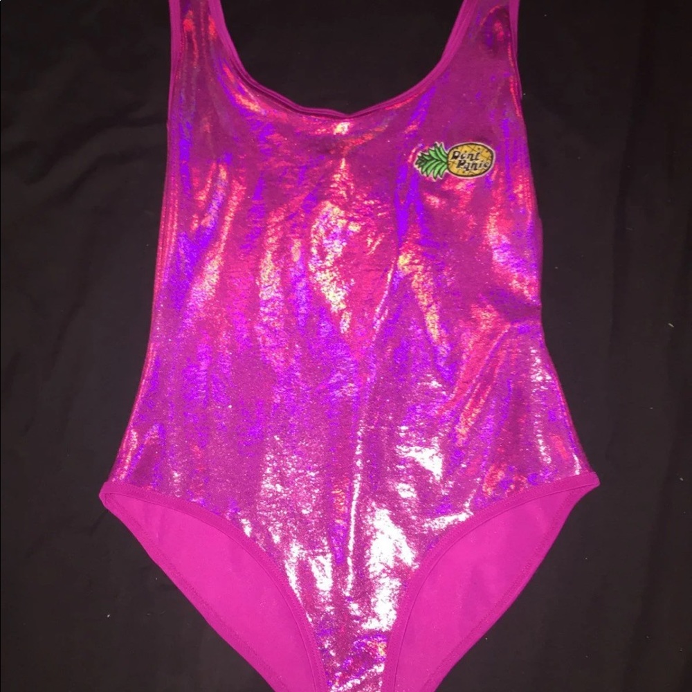 hot pink bodysuit